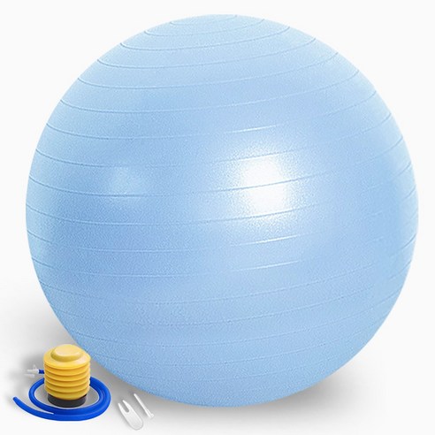 썸피트 안티버스트 짐볼 + 발 펌프, 라이트블루 65cm