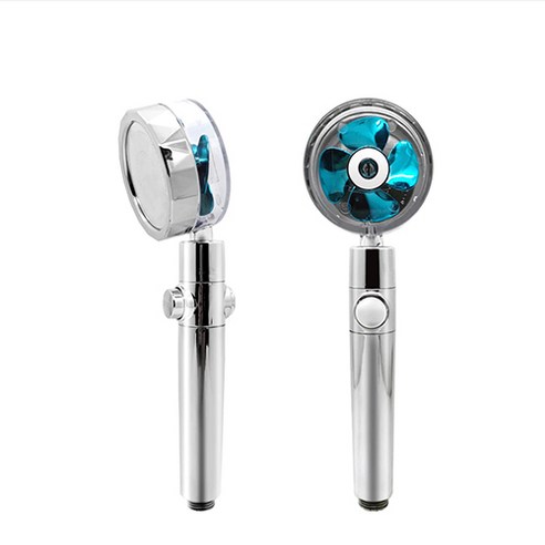 토네이도 회오리 샤워 헤드 수압조절 수압상승 샤워헤드 온오프 절수 기능, 1개, 블루