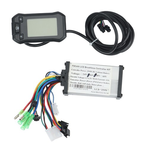 Xzante 24/36 V 250 W 전자 자전거 S850 Lcd 디스플레이 전기 스쿠터 접이식 장비 용 브러시리스 모터 컨트롤러 키트, 보여진 바와 같이