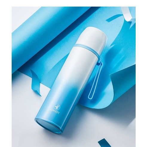 ROGBID로프 머그잔 간단한 스테인레스 스틸 진공 머그잔, 350ml, 엘프 화이트