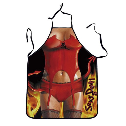 근육 질 남자 앞치마 섹시 비키니 레이스 경 캐릭터 커 플 파티 앞치마, 73x55 Cm, Llp0001-(15)
