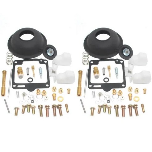 XV750 Virago 19881998 XV 750 기화기 수리 키트 진공 다이어프램 플로트 니들 밸브 가스켓 에어 스크류, 4) 2 repair kit, 1개