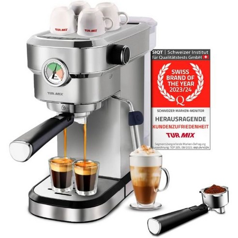 땡스카이 TURMIX Espresso Machine TX 590 - Stainless Steel Portafilter ...