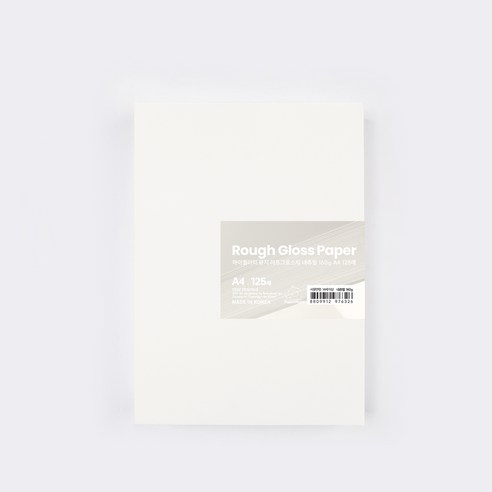 PaperPhant 하이퀄리티 용지 러프그로스지(Rough Gloss paper) 내츄럴, 160g A4 125매