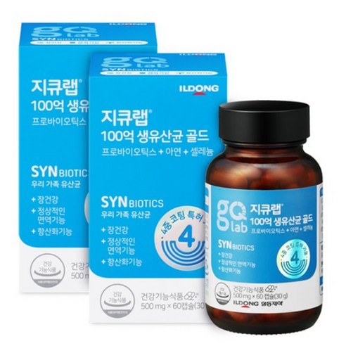 지큐랩 100억 생유산균 골드, 60정, 5개 100억유산균400mg