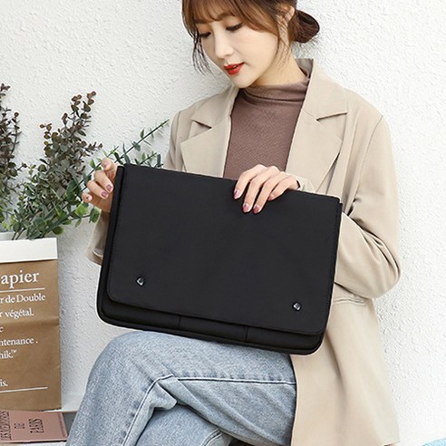 댄코 13~16인치 노트북 파우치 가방 DY-208 남성 여성 남자 여자 회사원 직장인 서류, 블랙