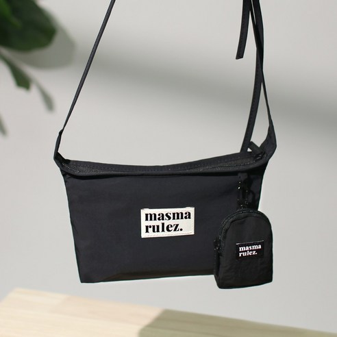 마스마룰즈 Travel sacoche bag _ black