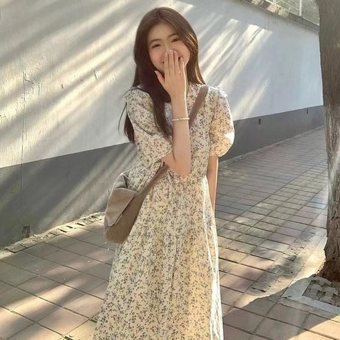사파니 플라워 퍼프 디어로우 원피스 보브원피스 사파니 플라워 퍼프 디어로우 원피스 보브원피스