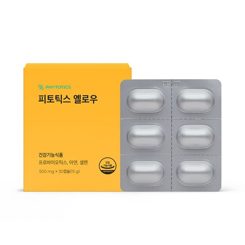 피토틱스 옐로우 프로바이오틱스 500mg, 30정, 1개