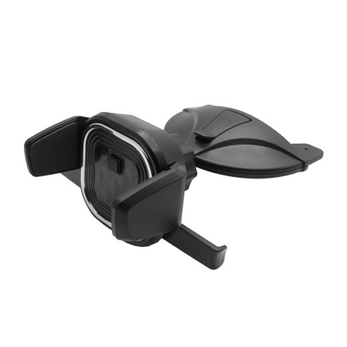 자동차 CD 슬롯 탑재 전화 스탠드 자동 자동차 전화 홀더 스탠드 브래킷 블랙, 105x130x60mm, 플라스틱, 검정