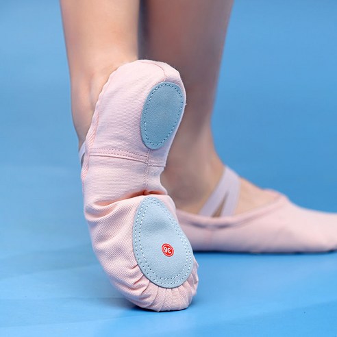 카멜 댄스 신발 여학생 소프트 베이스 연습 춤 신발 형체 요가 실내 고양이 발톱 신발 발레 중국 춤, 27, (연분홍)정품-형