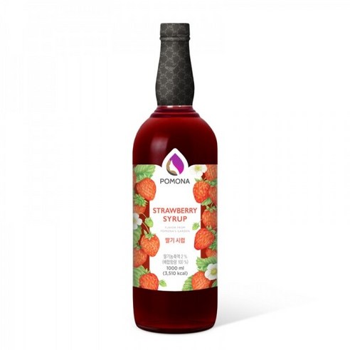 포모나 딸기 시럽, 1개, 1L