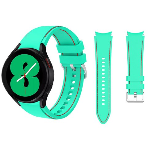 삼성 갤럭시 시계 4 실리콘 스포츠 팔찌 밴드, Mint, Galaxy watch 4 44mm