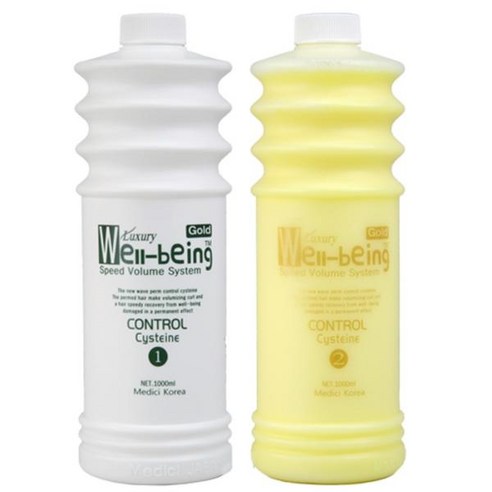 럭셔리 웰빙 스피드 골드 볼륨 펌1제1000ml+2제1000ml, 1개