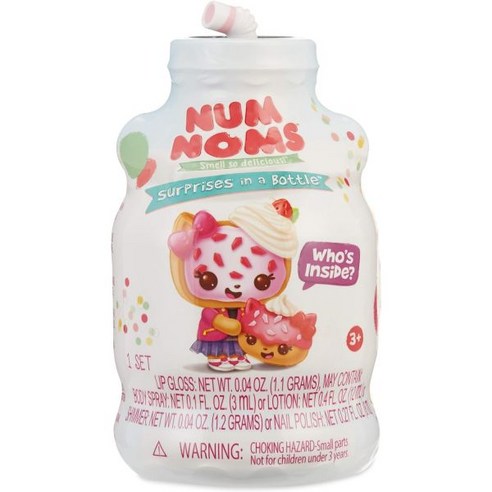 Num Noms Mystery Makeup with Hidden Cosmetics Inside Multicolor Num Noms 미스터리 메이크업 안에 숨겨진 화장품 멀티컬, 1개