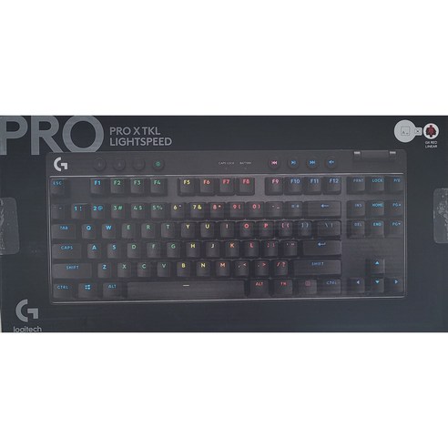 로지텍 PRO X TKL LIGHTSPEED 무선 게이밍 리니어 키보드, 블랙, PRO X TKL 블랙 리니어 적축, 적축