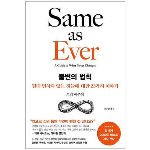 [사은품] 불변의 법칙 - 절대 변하지 않는 것들에 대한 23가지 이야기 모건 하우절 책