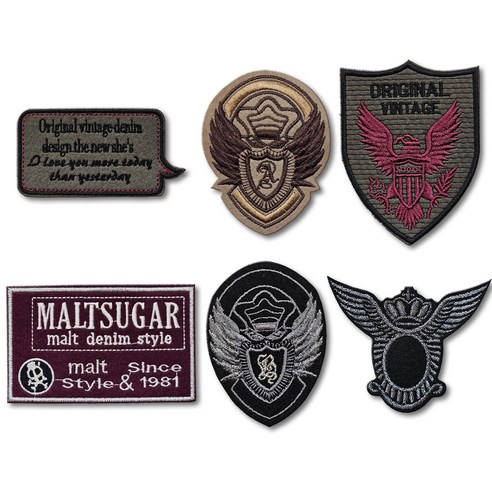 플라이쿱 밀리터리 와펜: 빈티지 자수로 개성을 더하다