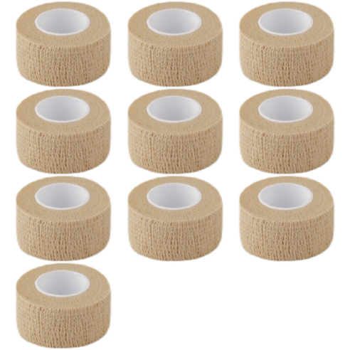 파쿠스 자가점착 탄력 압박 밴드 테이프 10p, 베이지, 10개