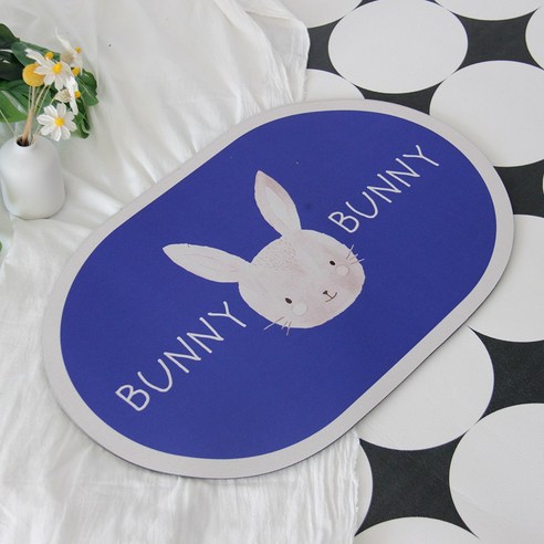 세어구트 심플일러 빨아쓰는 규조토 발매트 40*60cm, BUNNY BUNNY