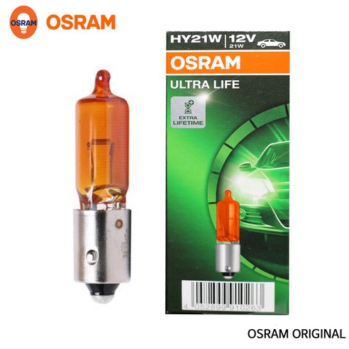 오스람 시그널전구 HY21W 12V 깜빡이등 OSRAM 그랜저HG, 오스람  HY21W 12V_1개입, 1개 그랜저hg깜박이