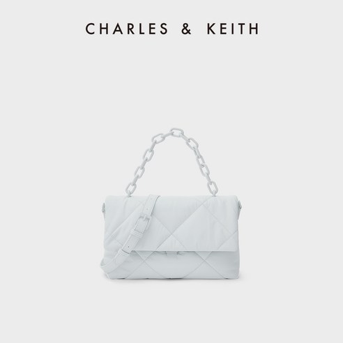 추천제품 찰스앤키스 CHARLES&KEITH CK2-20151059 아가일 체인 패딩 숄더백