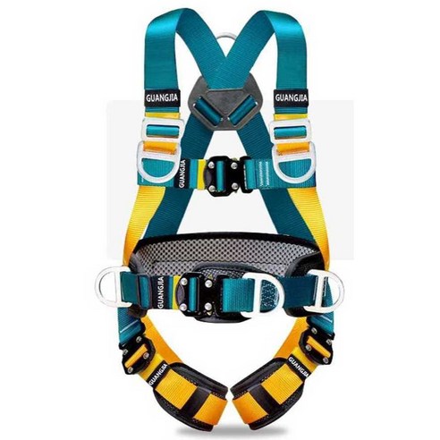 5점식 안전 벨트 낙하 방지 암벽 등반 전체식 하네스, GJ8210 대형 후크 2m, 1개