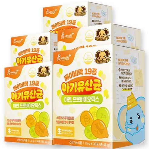 허니웰스 베이비락 19종 생유산균 90포(3EA)(사은품종료됨), 45g, 1개