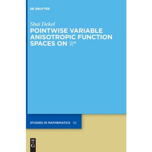 (영문도서) Pointwise Variable Anisotropic Function Spaces on &#8477;&#8319; Hardcover, de Gruyter, English, 9783110761764