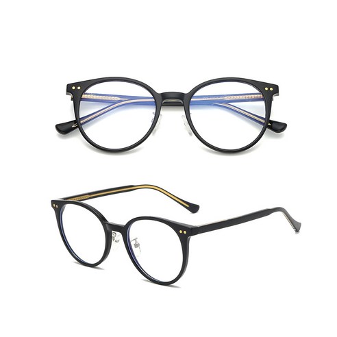 원웨이 블루라이트 차단안경 OB689 블랙 뿔테안경 남녀공용 청광 안경 블루라이트차단테스터기