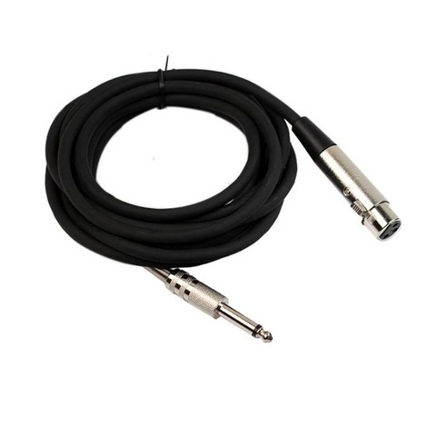 전문 무대 dj pro 스튜디오 케이블 용 xlr 남성 3 핀 1/4 ''''6.35mm 모노 마이크 케이블, {"사이즈":"10m"}, {"색상":"블랙"}, {"수건소재":"플라스틱"}