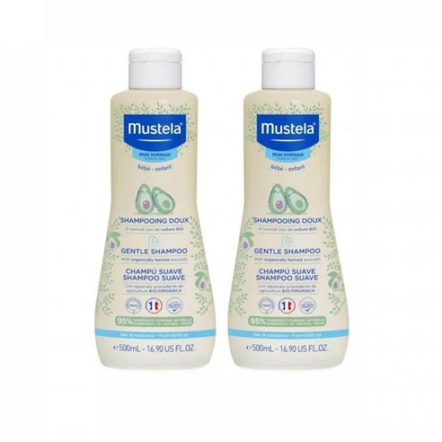 무스텔라 젠틀 샴푸, 2개, 500ml