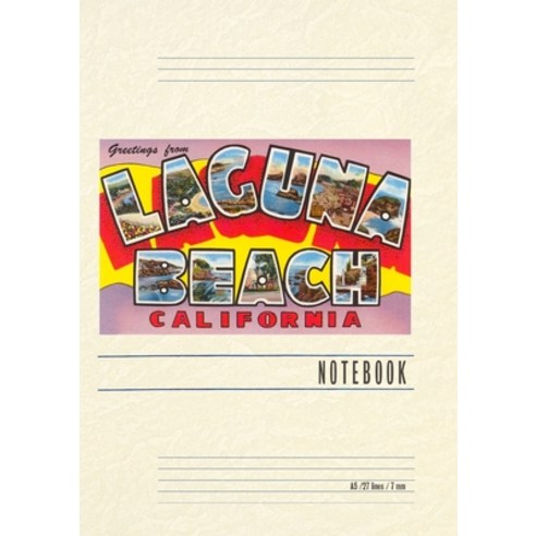 (영문도서) Vintage Lined Notebook Greetings from Laguna Beach California Paperback, Found Image Press, English, 9798385402762