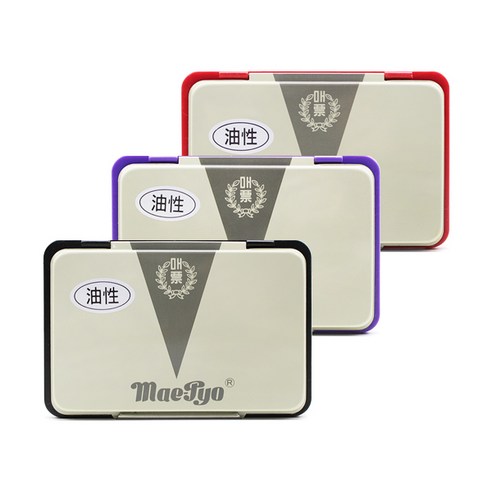 [코리아문구사] 매표 유성 스탬프패드, 청색