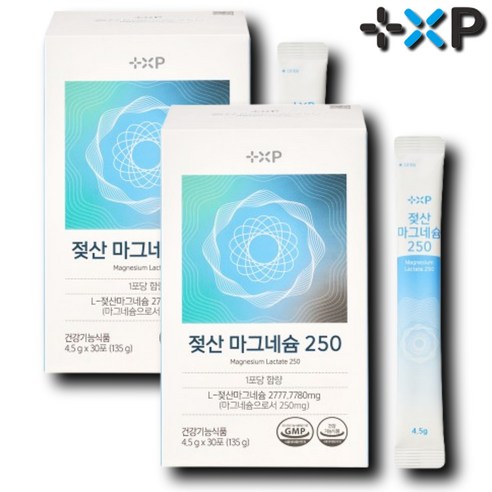 흡수좋은 100% 젖산 유기 마그네슘 250mg, 1세트, 60정