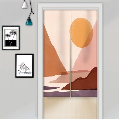 DFMEI.문발.Curtain --인스 윈드실드 펀칭 프린트 칸막이 커튼 하프 커튼 침실 거실 주방 커튼 블라인드, DFMEI.GML-CX-12, wine_165174762539aaaa_00132{커튼