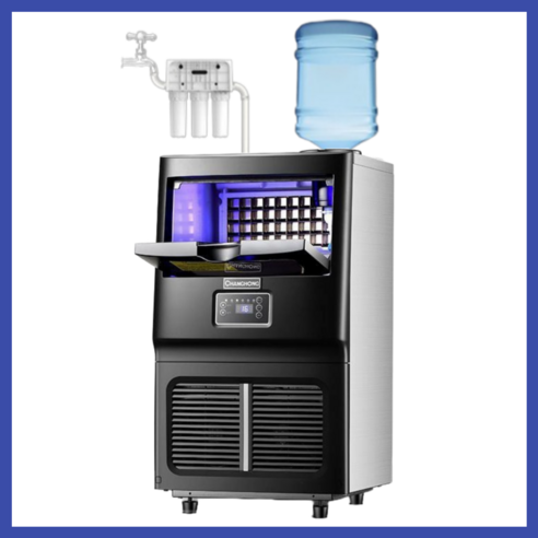 쿨빙 대용량 업소용 제빙기 35kg 카페 음식점 사무실 실외 PC방 수통 정수 겸용, 35kg(수도수통겸용)