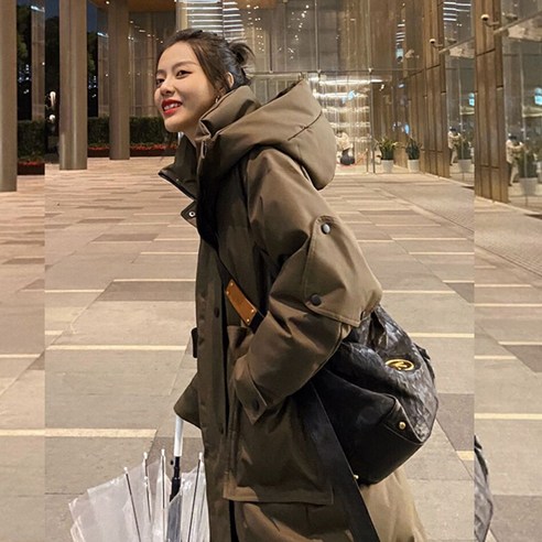 코튼 패딩 여성 중형 한국 스타일 두꺼운 빵 코트 겨울 코트 작업복 면화 패딩 의류 여성 드롭 배송