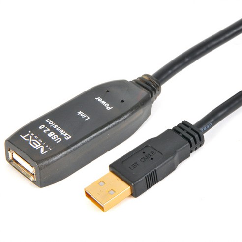 넥스트 NEXT-USB05 PLUS USB2.0 연장 쉴드 케이블 5M 리피터, 1개