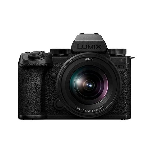 Panasonic LUMIX S5IIX 미러리스 카메라 24.2MP 풀 프레임 페이즈 하이브리드 AF 무제, 2) w 20-60mm - 베이스