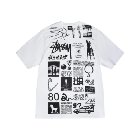 스투시 사라 티 화이트 스투시 사라 티 화이트