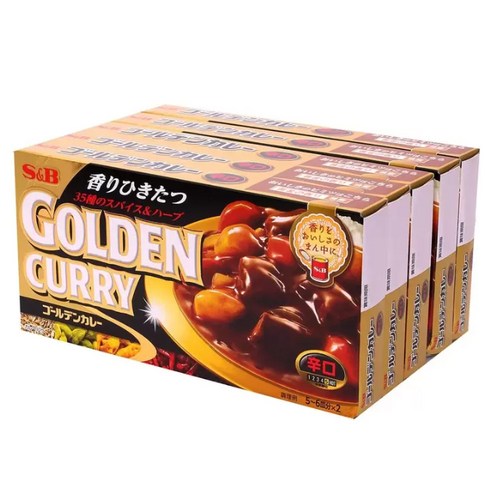 에스앤비 골든카레 매운맛, 198g, 5개