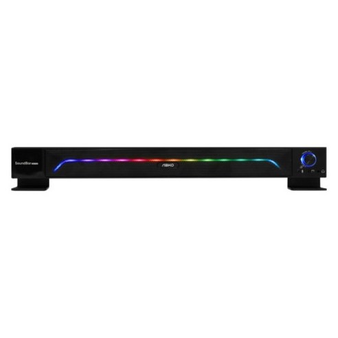 앱코 S600 RGB LED USB 사운드바 PC스피커 블랙