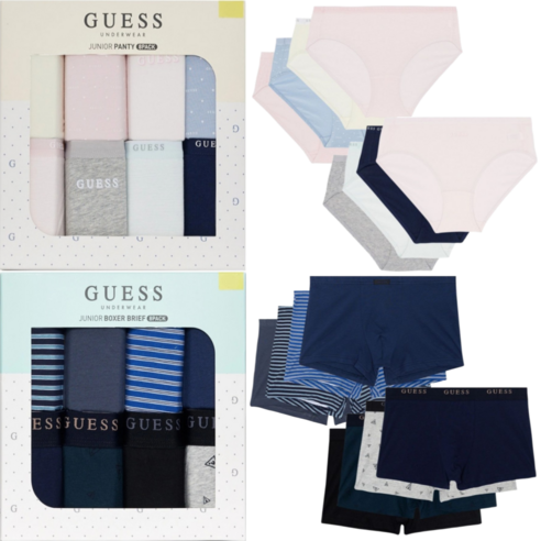 GUESS 게스 주니어 팬티 8매세트 남아용 여아용