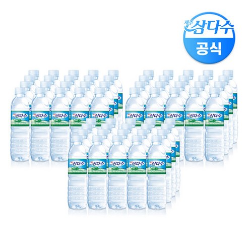 삼다수 제주삼다수 500ml x 60펫 (무/유라벨 랜덤발송), 60개