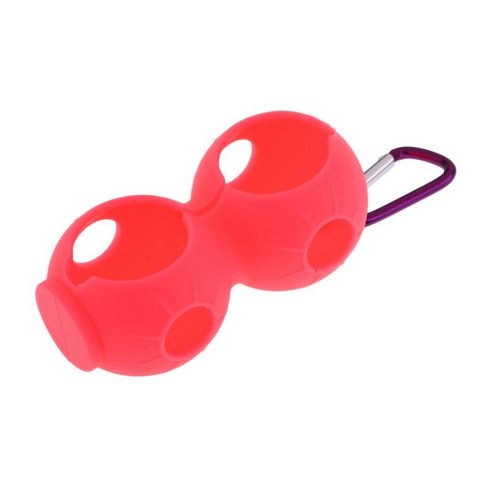 단 하나 골프 공을 위한 압력 클립을 가진 튼튼한 골프 공 홀더의 1개 조각, 핑크, 설명, 실리카 젤