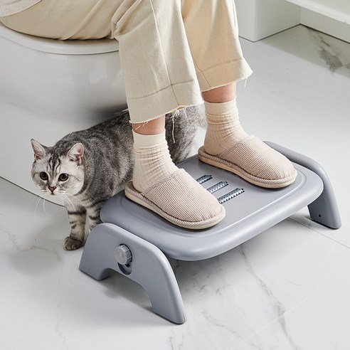 네코리빙 높이 각도 조절 발받침대, 그레이
