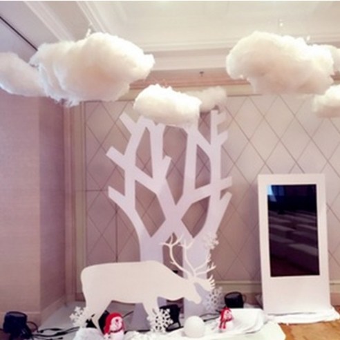 디자인 구름 카페 인테리어모빌 포인트 장식물 수면등 오브제 침실 실내 조명