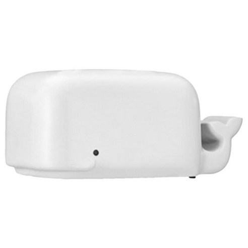 주방 홈 조리대 장식에 대 한 기능적인 실리콘 고래 조직 상자 전화 홀더, 하얀