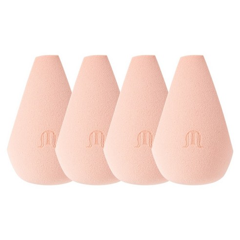 Marchare 미스트 로즈 뷰티 에그 퍼프 4개입, 1개, 쓰리 컷